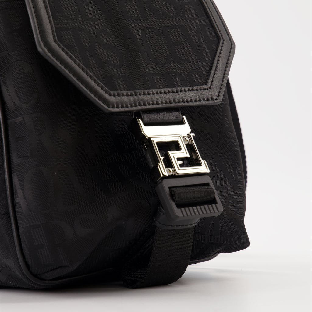 Sacs bandoulière Sac à bandoulière Versace Allover Versace Noir Homme