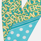 Écharpes, foulards et gants Foulard Versace Allover Versace Bleu Femme