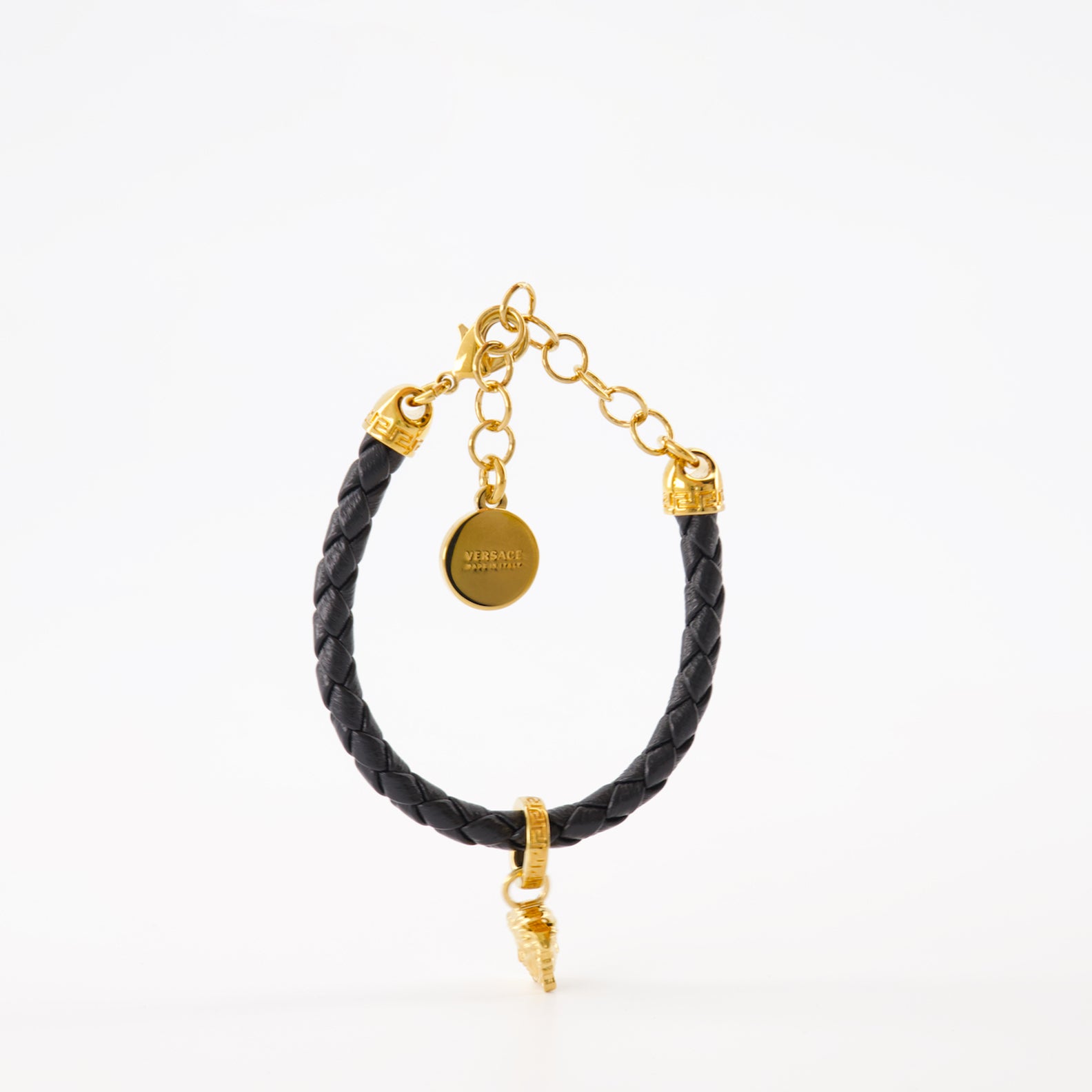 Jewelry Medusa braided bracelet Versace Black Women