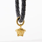 Jewelry Medusa braided bracelet Versace Black Women