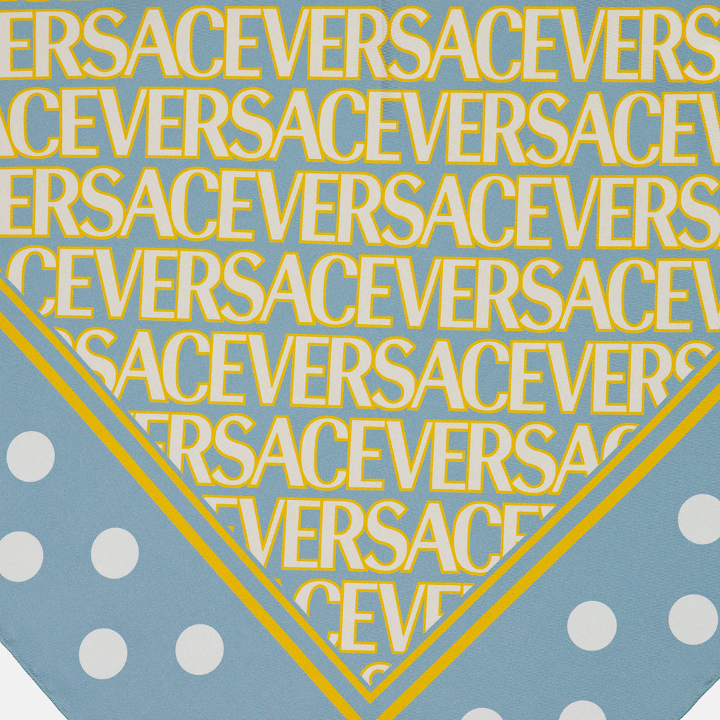 Écharpes, foulards et gants Foulard triangle Versace Allover Versace Bleu Femme
