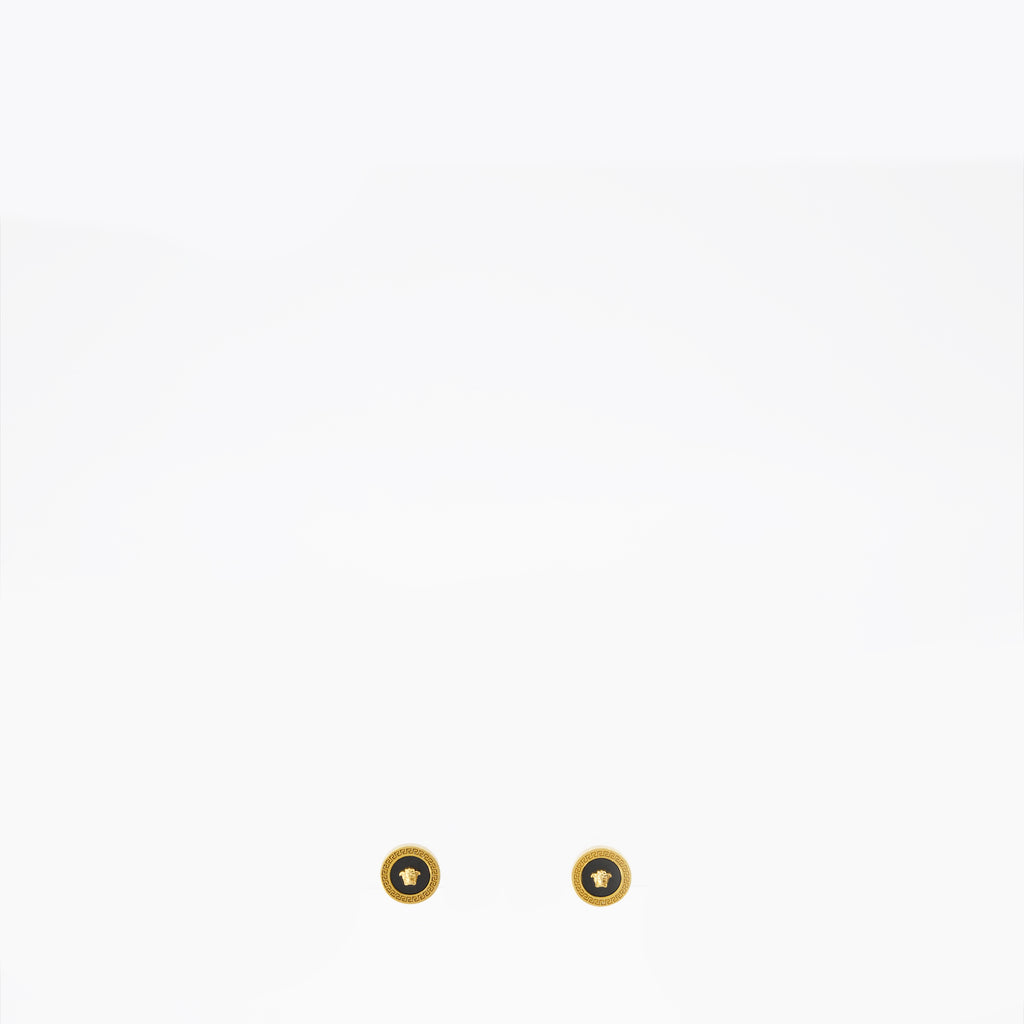 Bijoux Boucles d'oreilles Medusa Versace Noir Femme