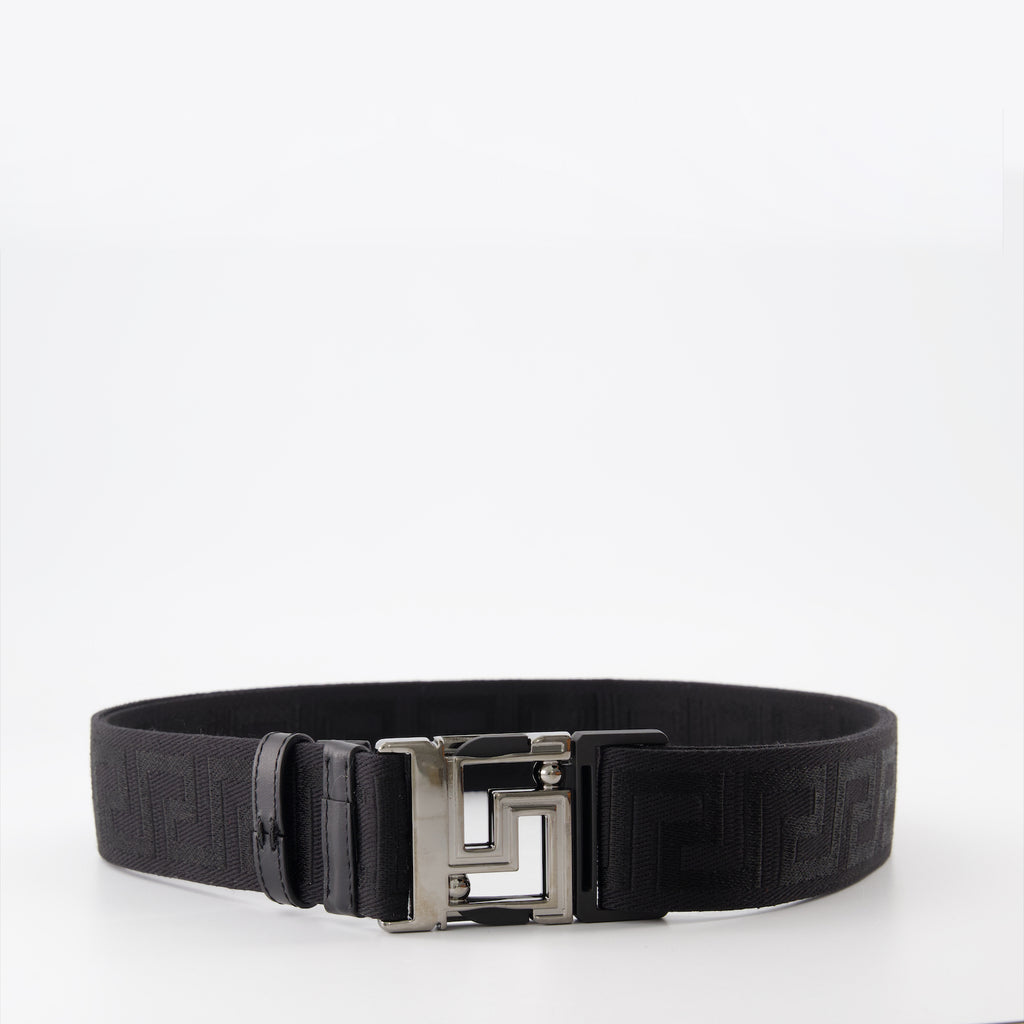 Ceintures Ceinture réversible Allover Versace Noir Homme