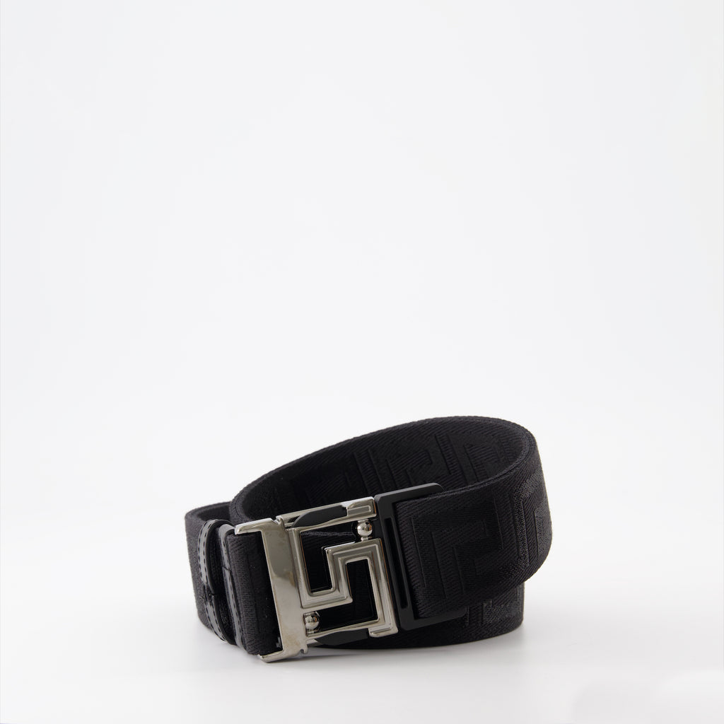 Ceintures Ceinture réversible Allover Versace Noir Homme