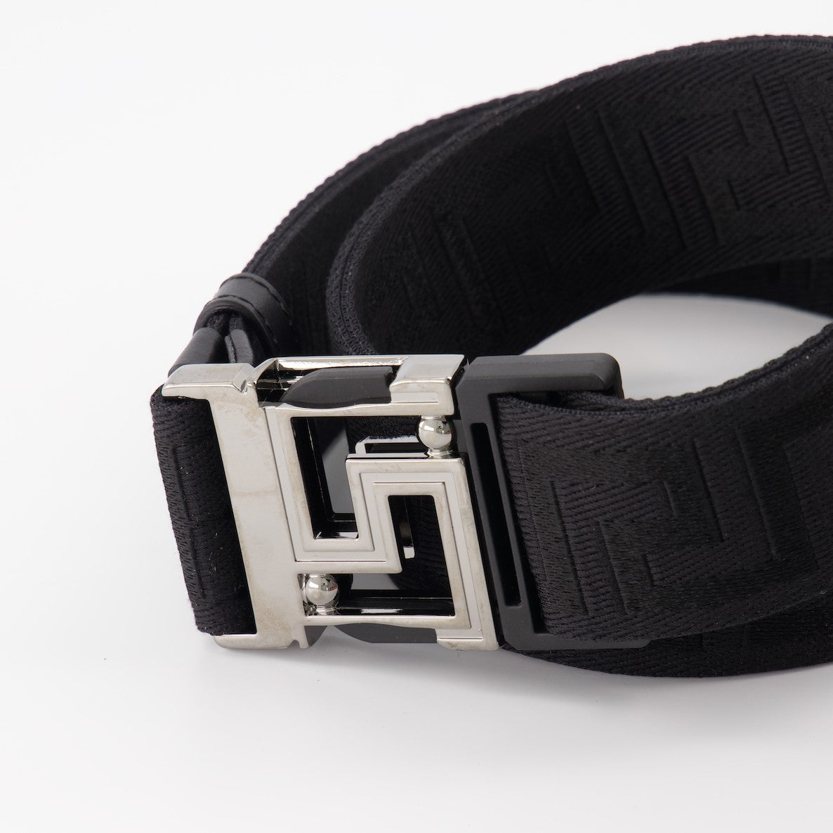Cinturones Ceinture réversible Allover Versace Negro Homme