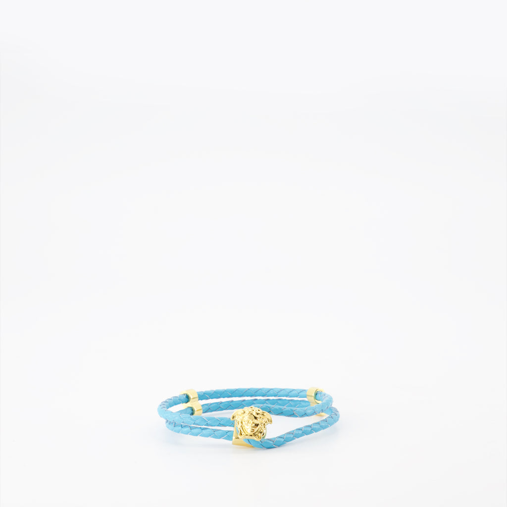 Joias Bracelet en cuir La Medusa Versace Azul Homme