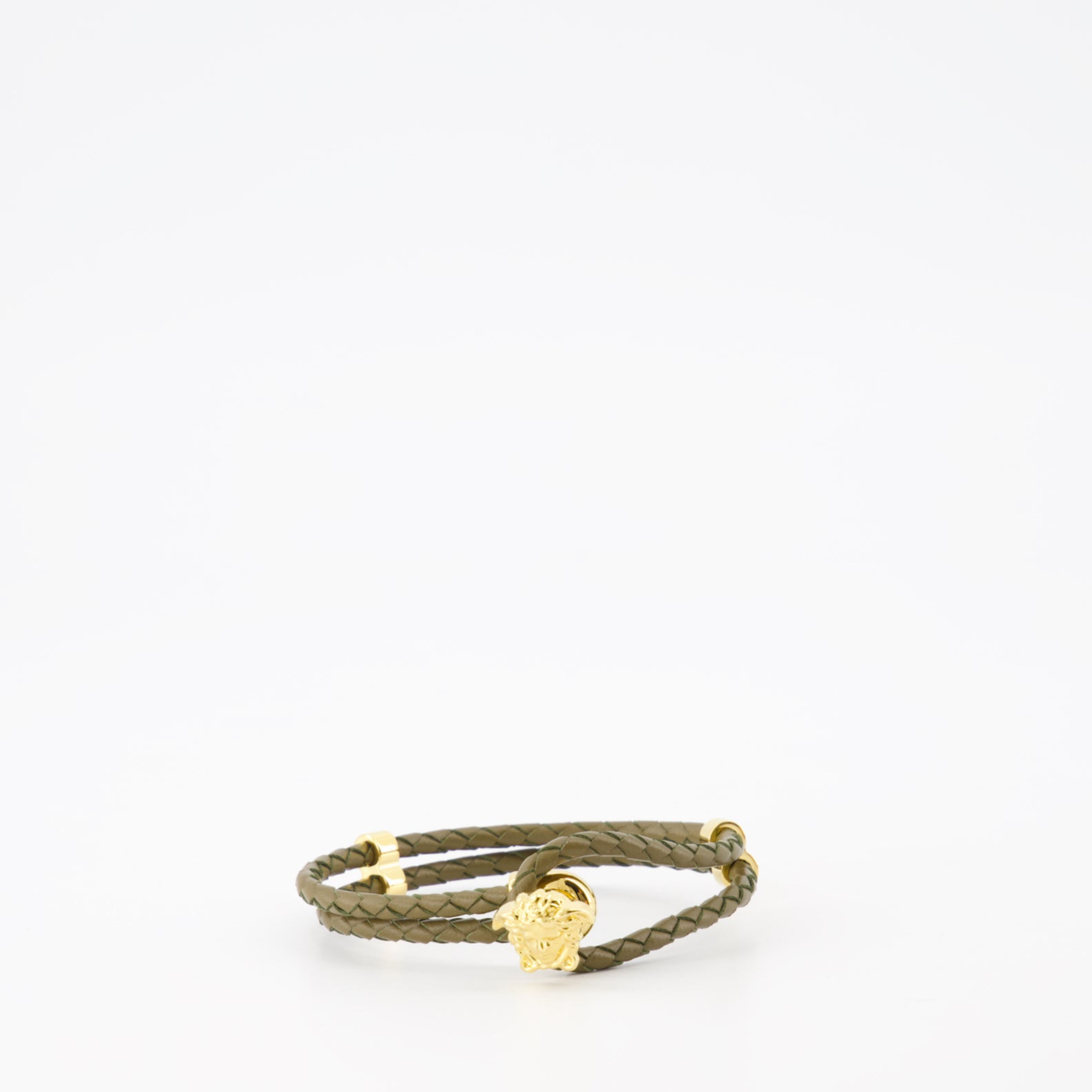 Joias Bracelet en cuir La Medusa Versace Verde Homme