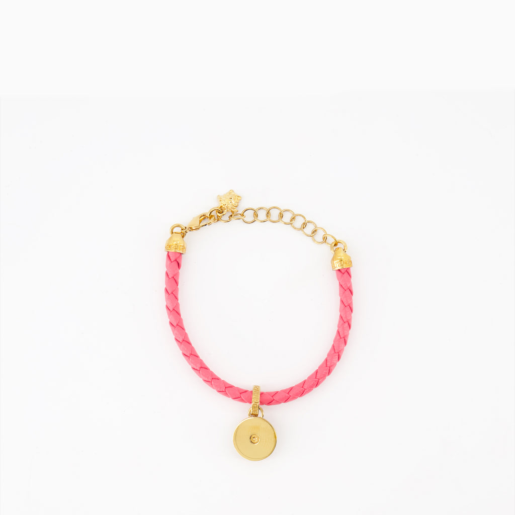 Joias Bracelet Medusa Biggie Versace Rosa Femme