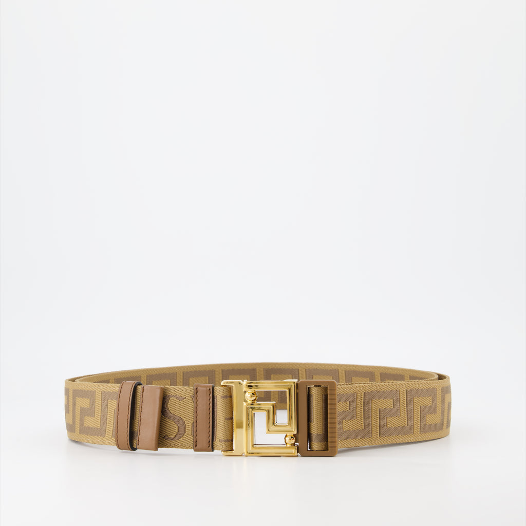Ceintures Ceinture Greca Versace Beige Homme