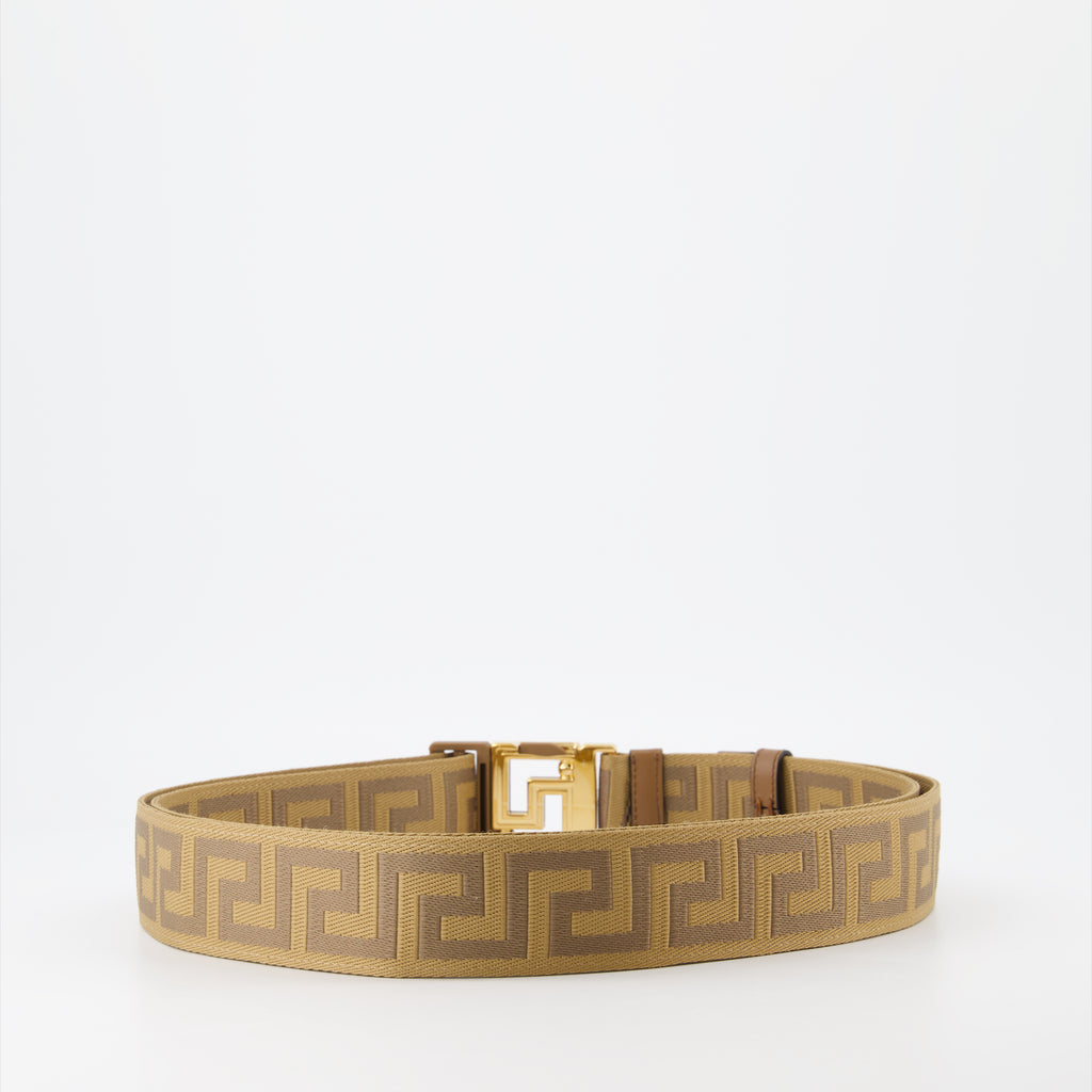 Ceintures Ceinture Greca Versace Beige Homme