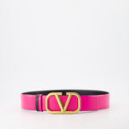 Cinture Ceinture VLogo réversible Valentino Garavani Rosa Femme