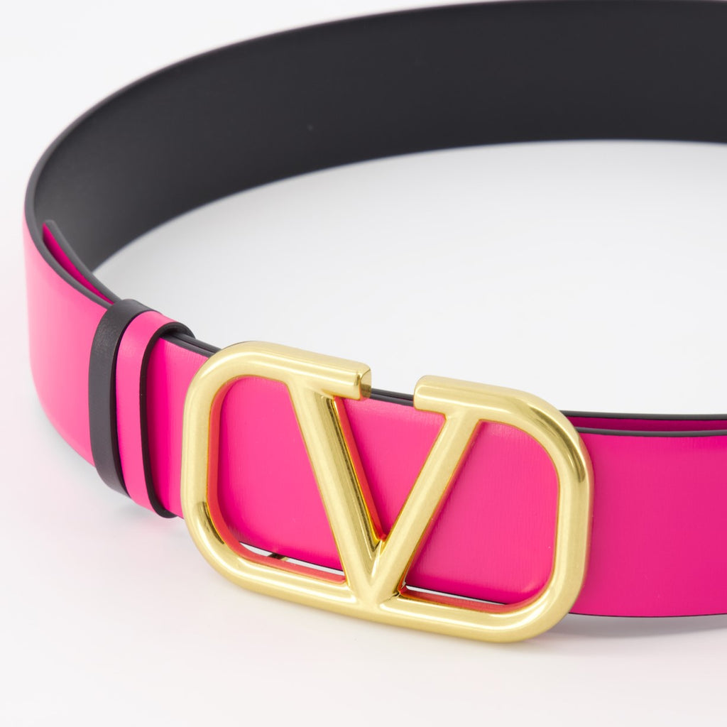 Cinture Ceinture VLogo réversible Valentino Garavani Rosa Femme