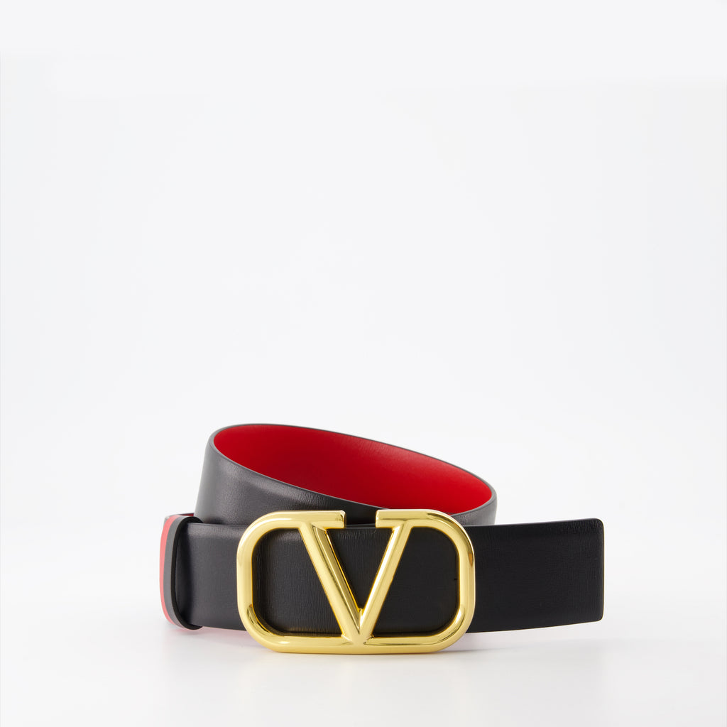Cinture Ceinture VLogo réversible Valentino Garavani Nero Femme