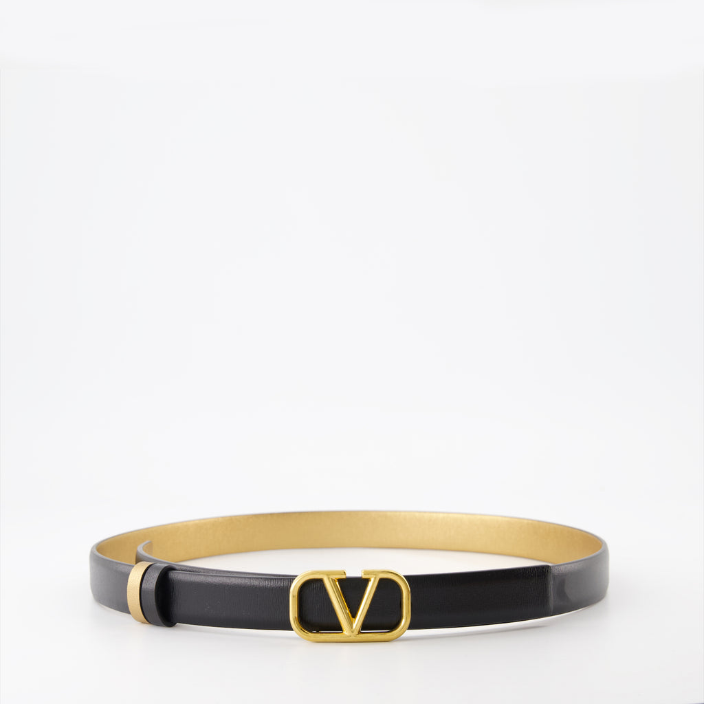 Cintos Ceinture VLogo réversible Valentino Garavani Preto Femme