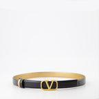 Cintos Ceinture VLogo réversible Valentino Garavani Preto Femme