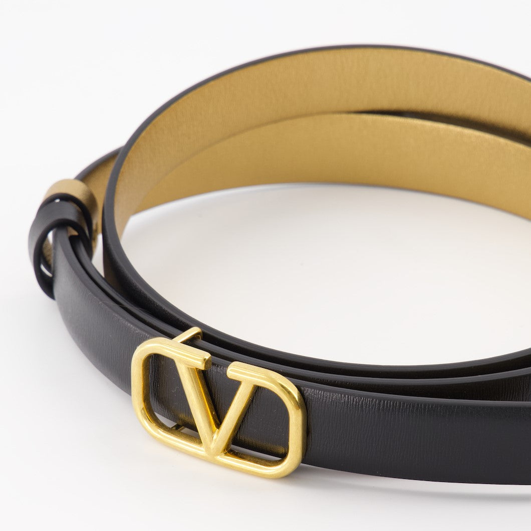 Cinture Ceinture VLogo réversible Valentino Garavani Nero Femme