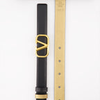 Cintos Ceinture VLogo réversible Valentino Garavani Preto Femme