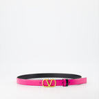 Cintos Ceinture VLogo réversible Valentino Garavani Rosa Femme