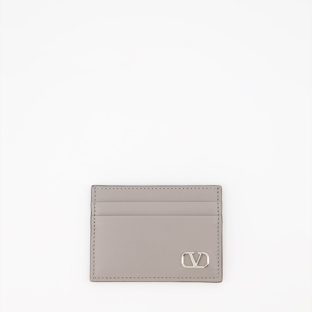 Petite maroquinerie Porte-carte VLogo Valentino Garavani Gris Homme