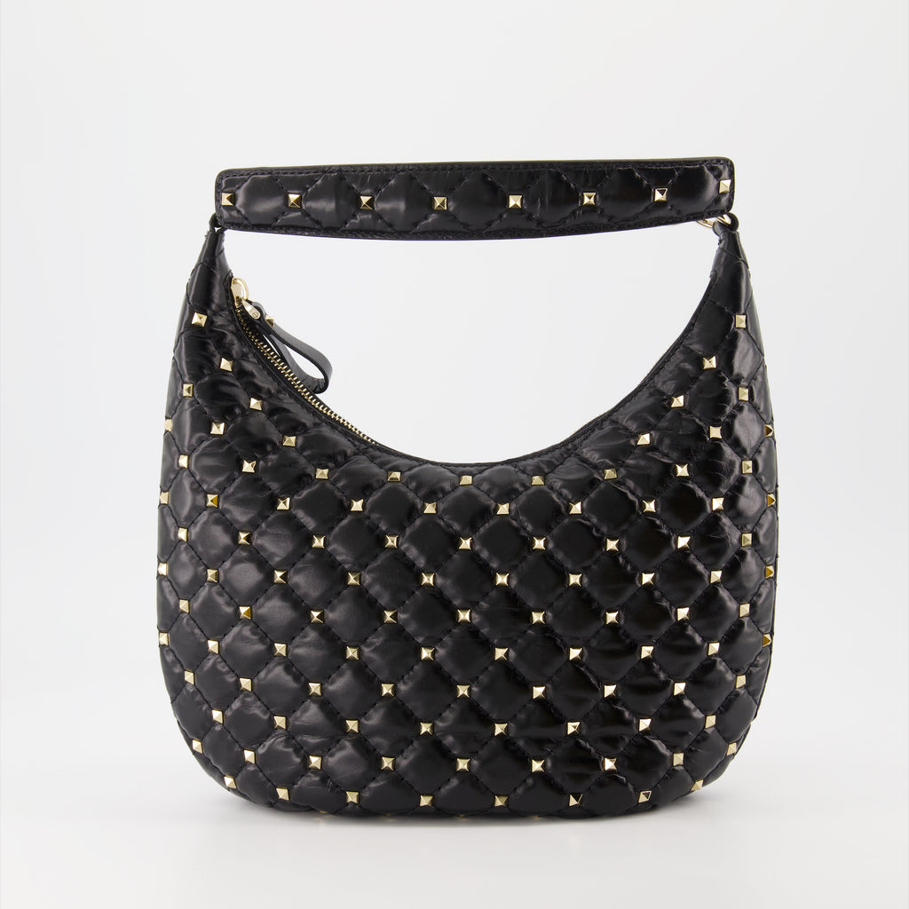 Sacs à main et épaule Sac petit Hobo Rockstud Spike Valentino Garavani Noir Femme