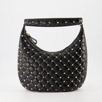 Sacs à main et épaule Sac petit Hobo Rockstud Spike Valentino Garavani Noir Femme