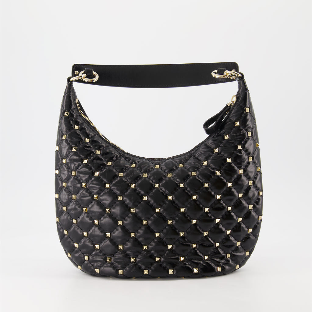 Sacs à main et épaule Sac petit Hobo Rockstud Spike Valentino Garavani Noir Femme