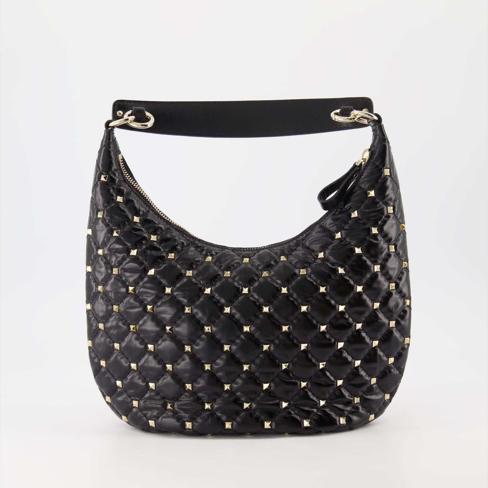 Sacs à main et épaule Sac petit Hobo Rockstud Spike Valentino Garavani Noir Femme
