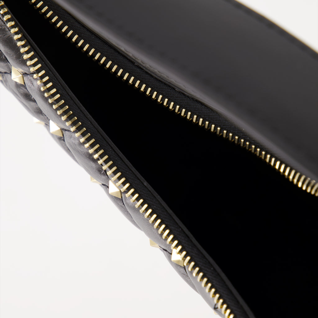 Sacs à main et épaule Sac petit Hobo Rockstud Spike Valentino Garavani Noir Femme