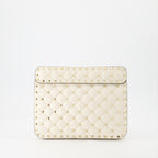 Handtaschen und schultertaschen Rockstud Spike Tasche Valentino Garavani Beige Femme
