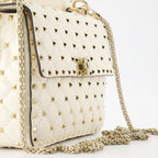 Handtaschen und schultertaschen Rockstud Spike Tasche Valentino Garavani Beige Femme