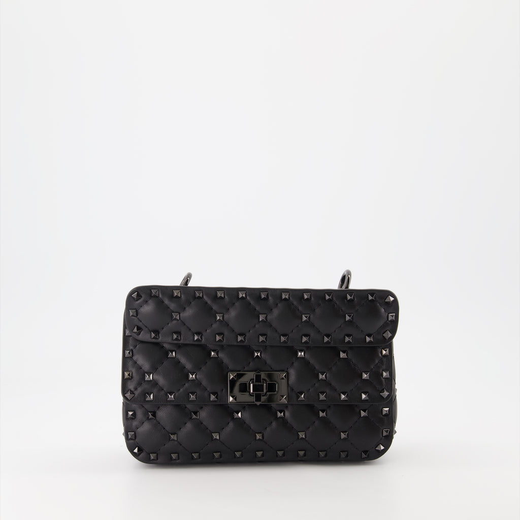 Sacs à main et épaule Sac Rockstud Spike Valentino Garavani Noir Femme