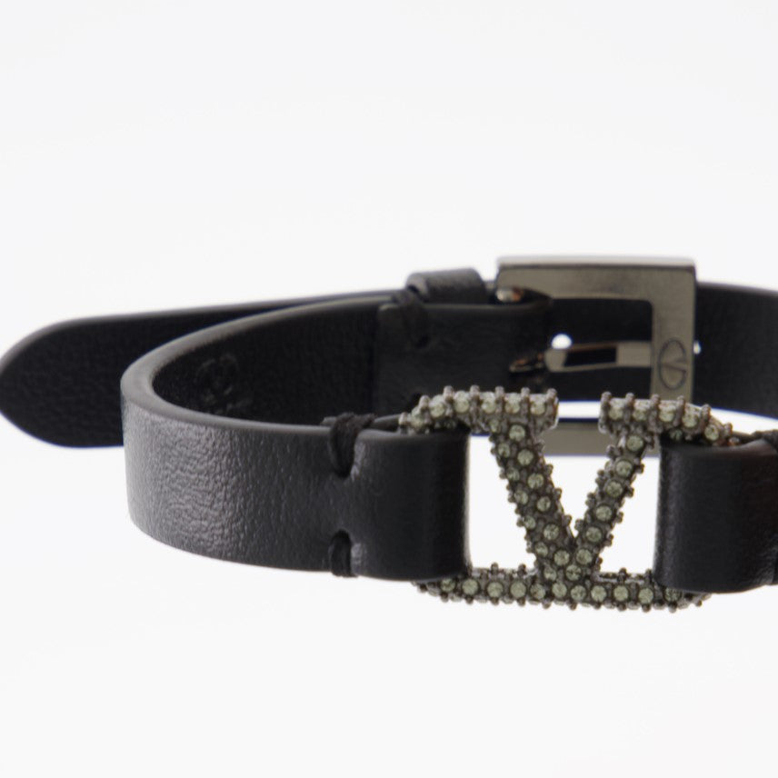 Joias Bracelet à cristaux VLogo Signature Valentino Garavani Preto Femme