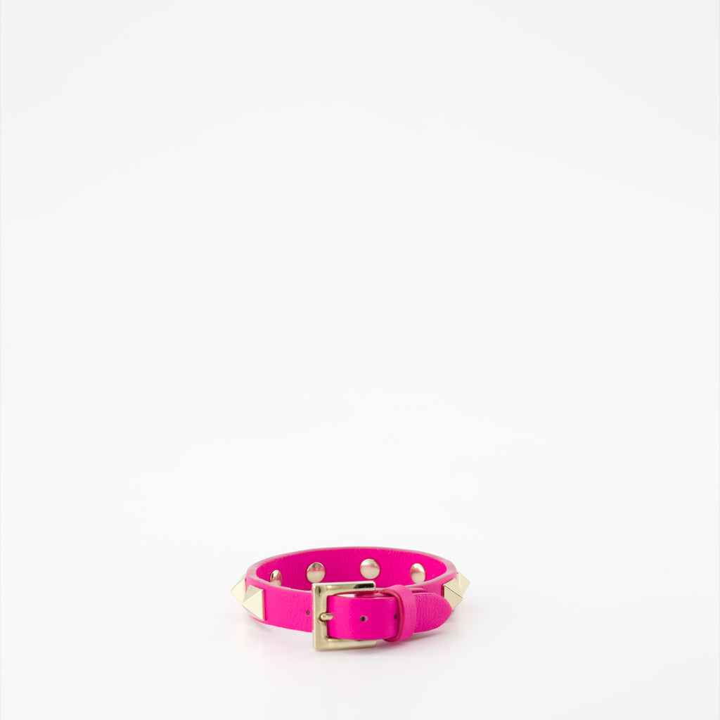 Bijoux Bracelet Rockstud Valentino Garavani Rose Femme