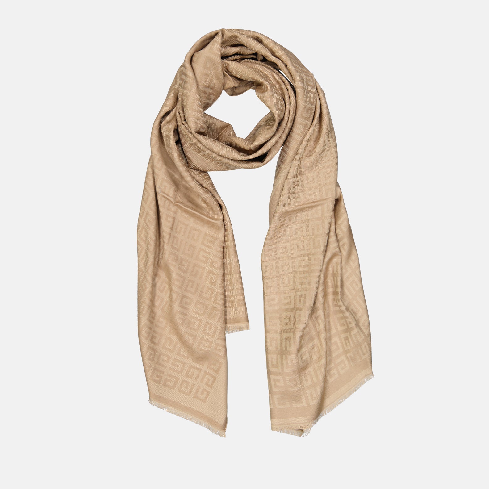 Écharpes, foulards et gants Echarpe Givenchy 4G en soie Givenchy Beige Femme