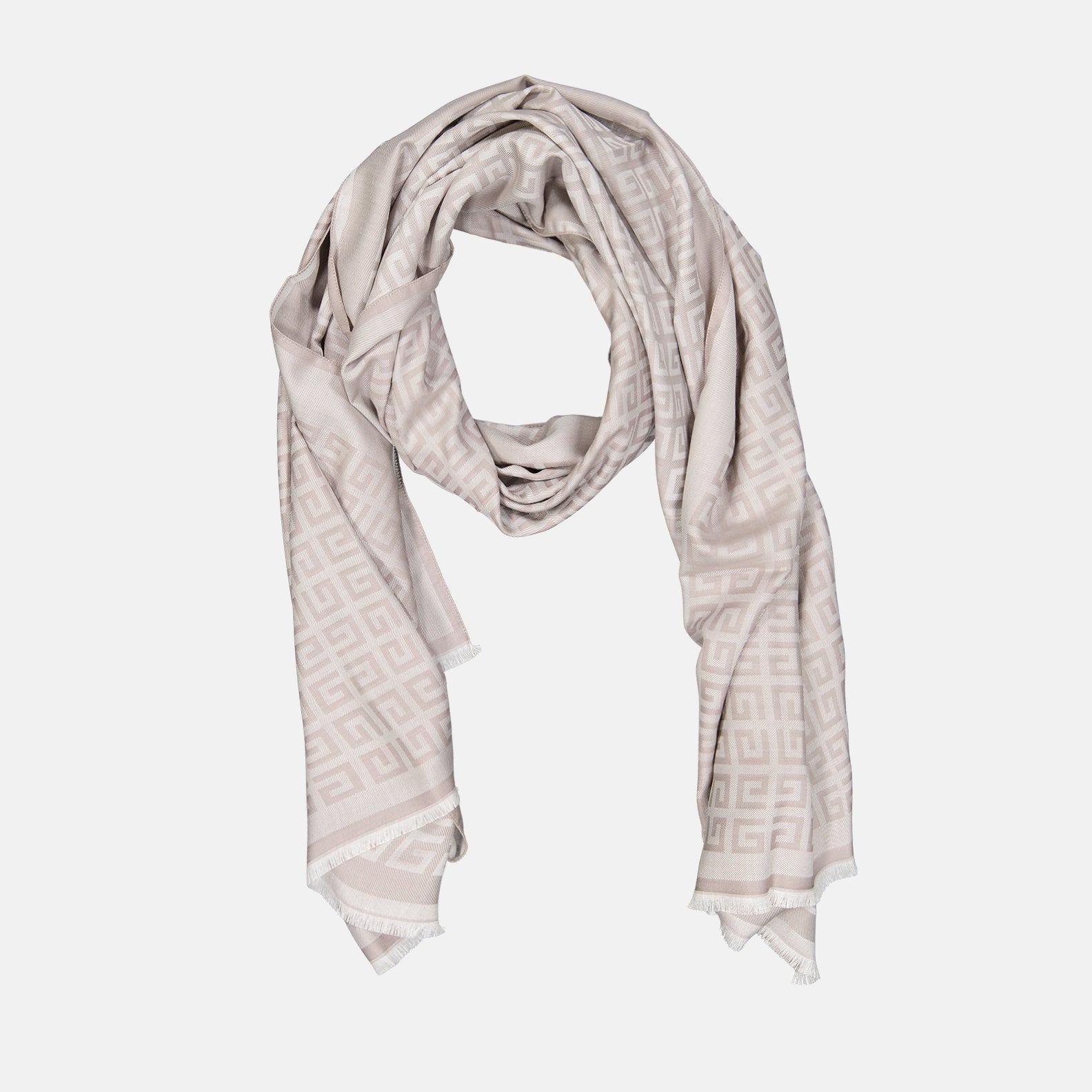 Scarves and gloves Givenchy 4G silk scarf Givenchy Beige Women