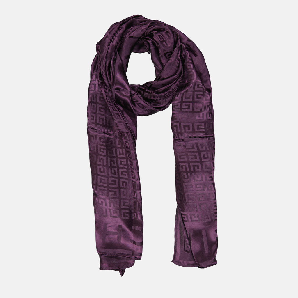 Scarves and gloves Givenchy 4G all-over scarf Givenchy Purple Women