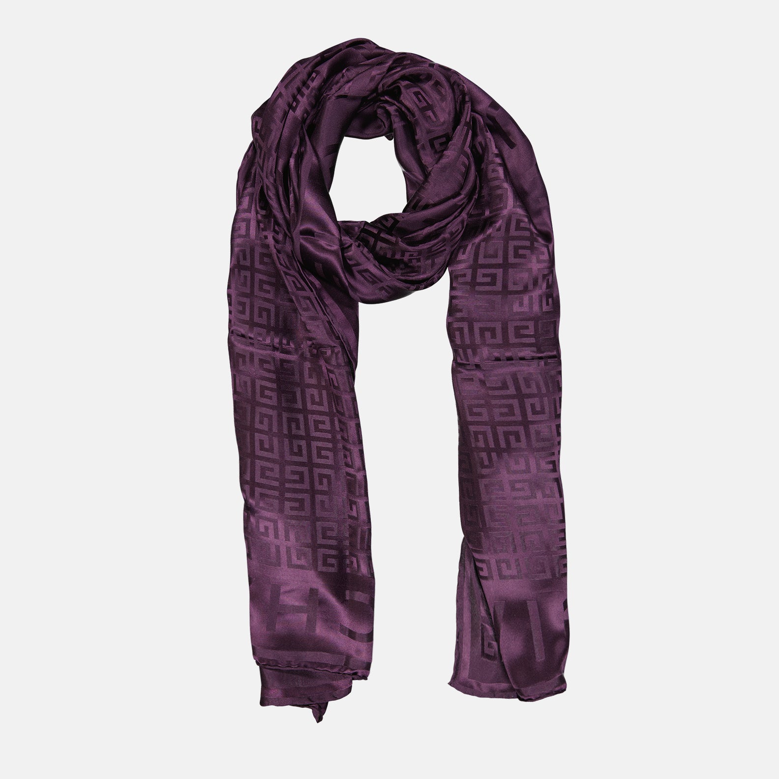 Scarves and gloves Givenchy 4G all-over scarf Givenchy Purple Women