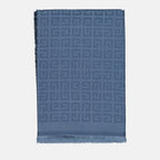 Écharpes, foulards et gants Echarpe Givenchy 4G en soie Givenchy Bleu Femme