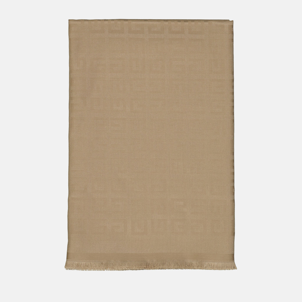 Scarves and gloves Silk and wool scarf Givenchy Beige Women