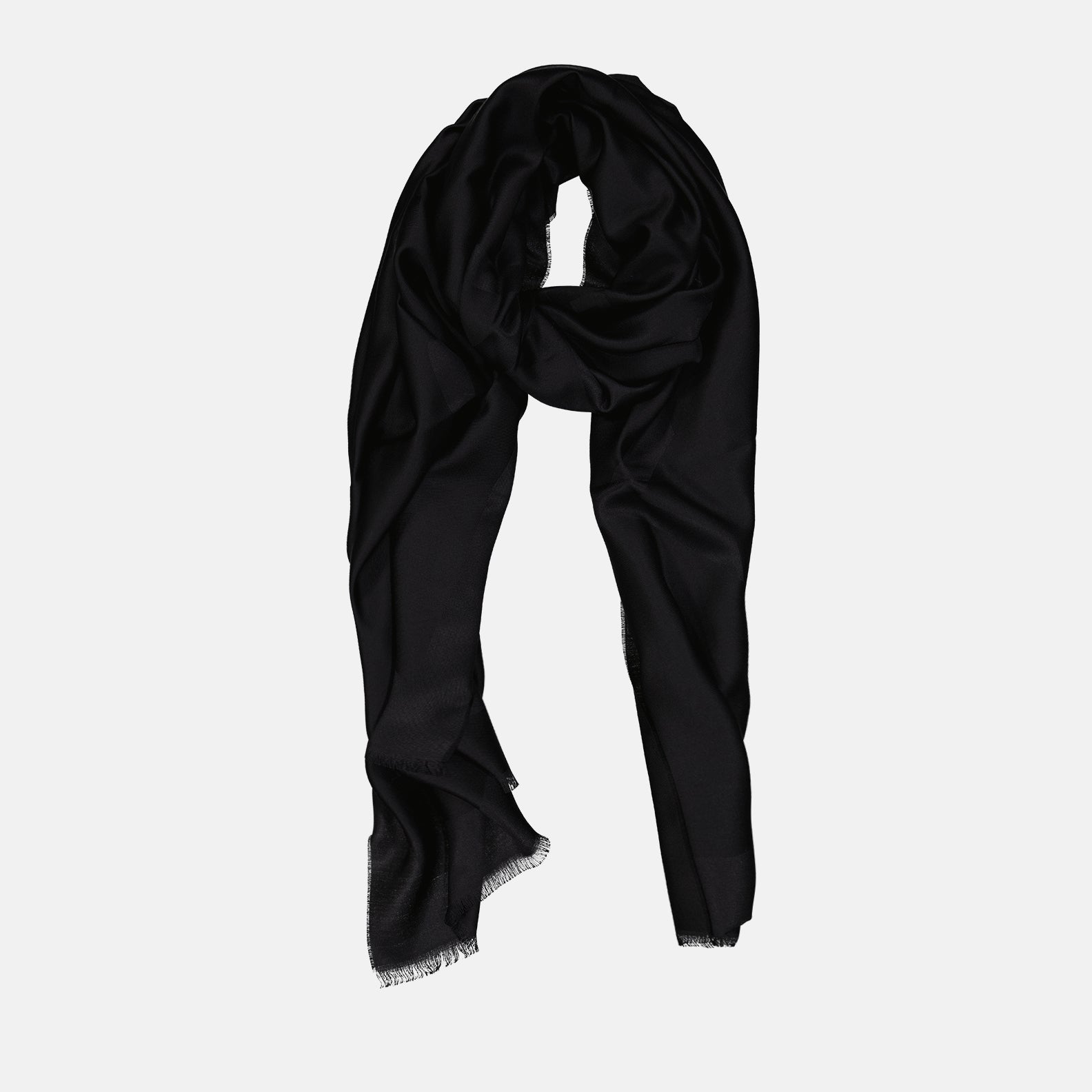 Scarves and gloves Silk and wool scarf Givenchy Black Unisex