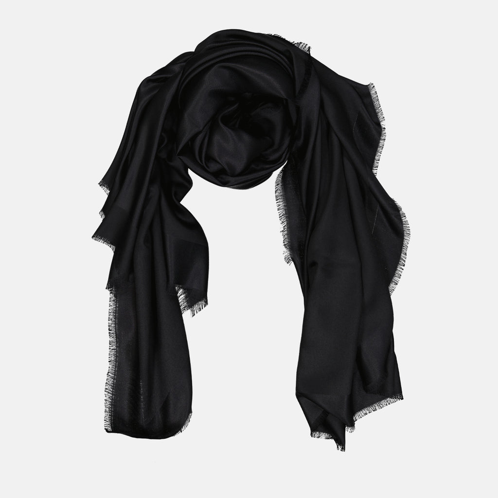 Scarves and gloves Silk and wool scarf Givenchy Black Women