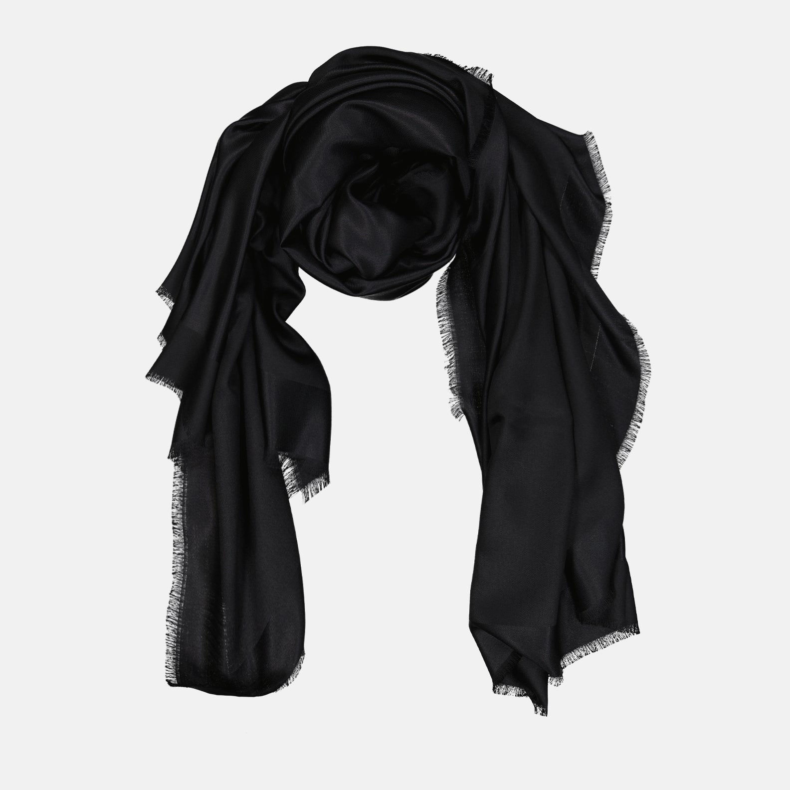 Scarves and gloves Silk and wool scarf Givenchy Black Women