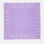 Écharpes, foulards et gants Carré de soie 4G Givenchy Violet Femme