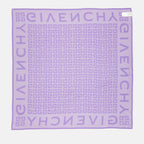 Écharpes, foulards et gants Carré de soie 4G Givenchy Violet Femme