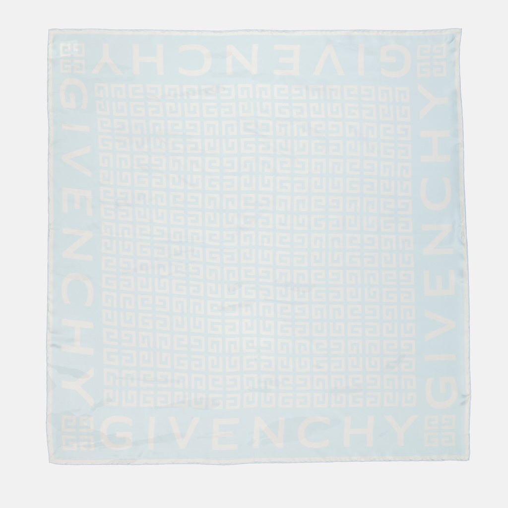 Scarves and gloves 4G silk square Givenchy Blue Women