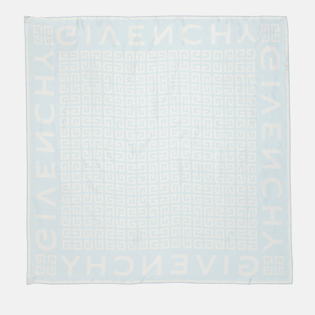Scarves and gloves 4G silk square Givenchy Blue Women