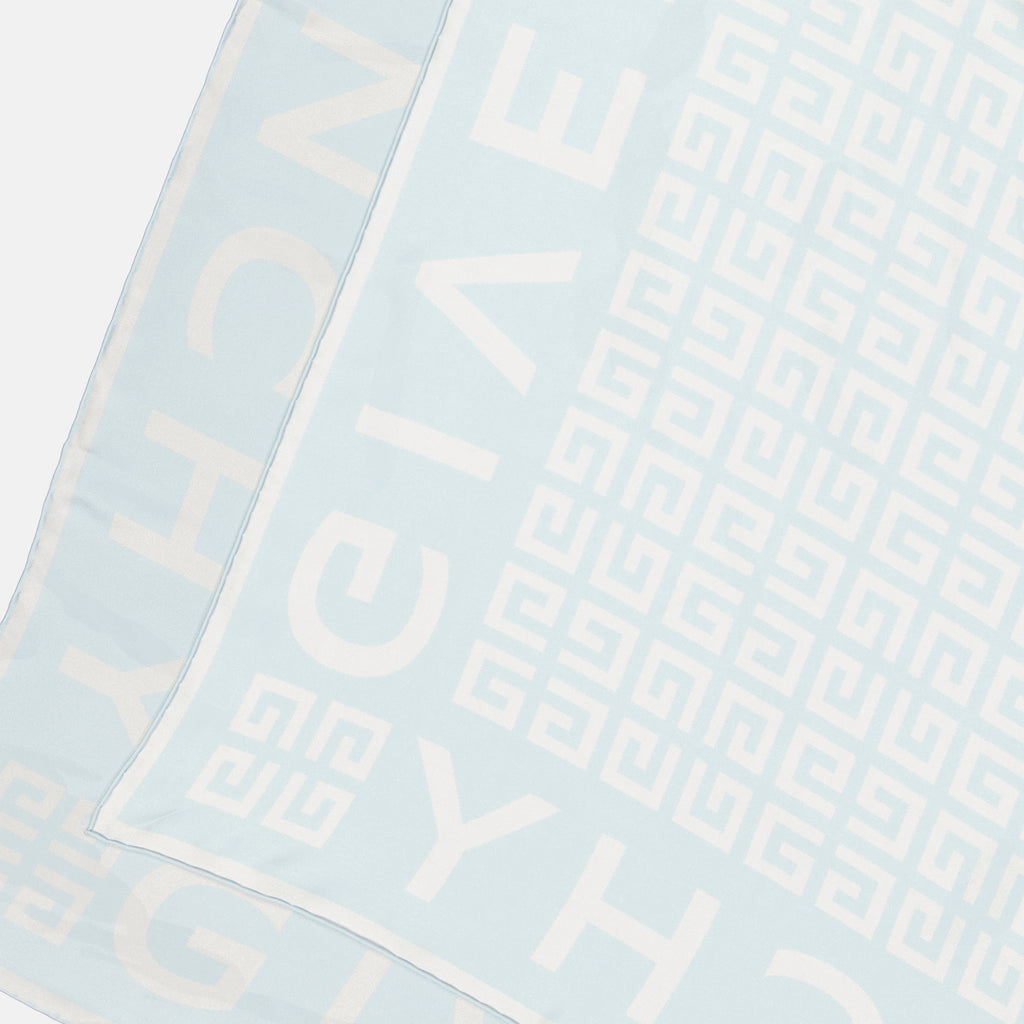 Scarves and gloves 4G silk square Givenchy Blue Women