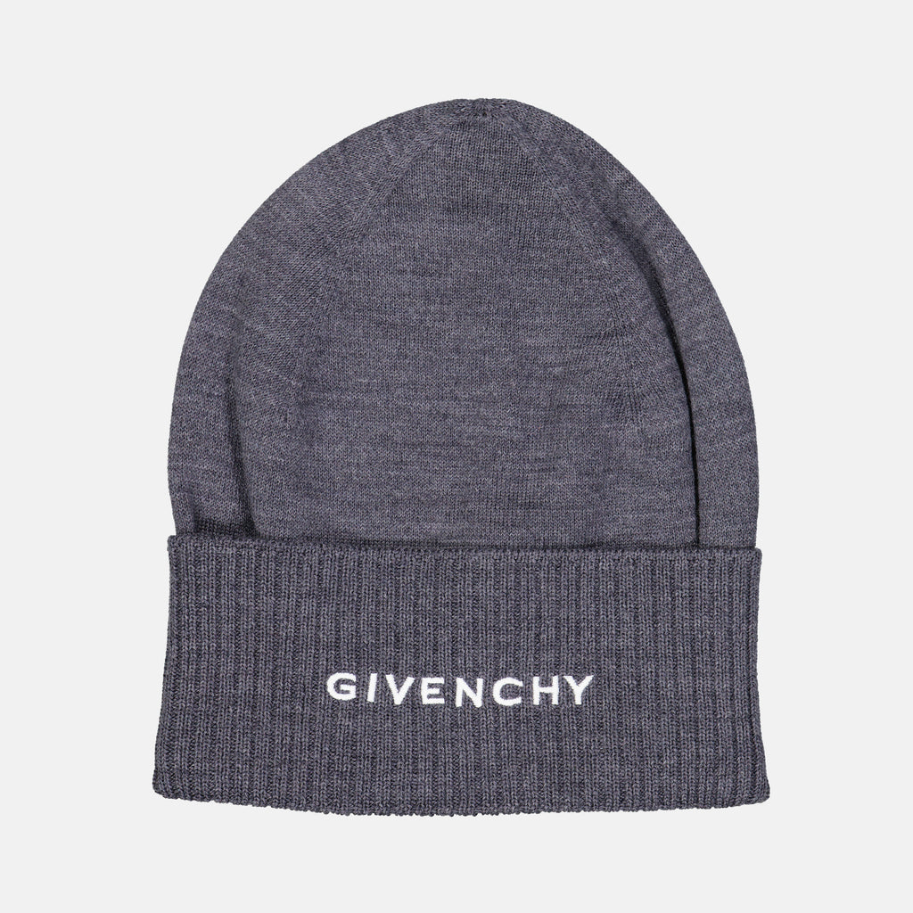 Chapeaux, casquettes et bonnets Bonnet à logo Givenchy Gris Femme