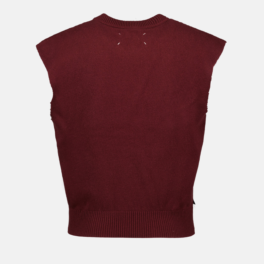 Knitwear Decorated sweater Maison Margiela Bordeaux Man