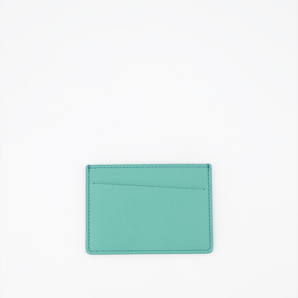 Kleine lederwaren Porte-cartes Four Stitches Maison Margiela Grün Unisex